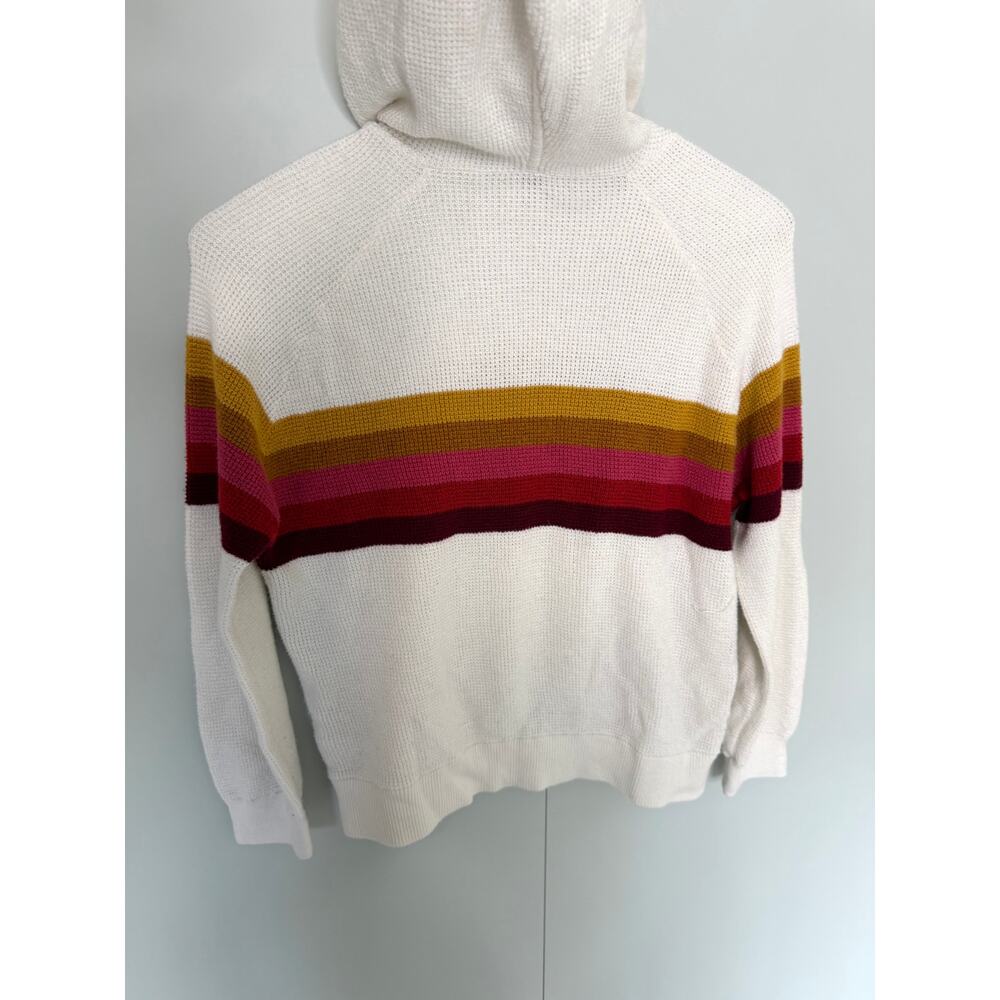 FAHERTY Women's Throwback Hoodie Sweatshirt in Golden Trek Stripe - Picture 7 of 10
